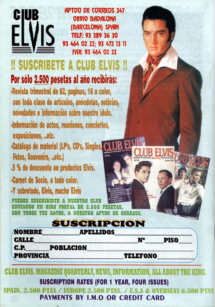 Club Elvis Flyer