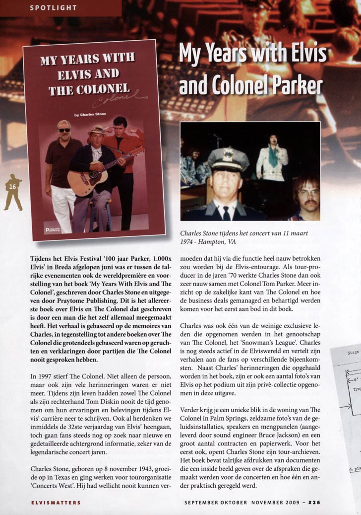 My Years with Elvis and Colonel Parker - Review Part 1