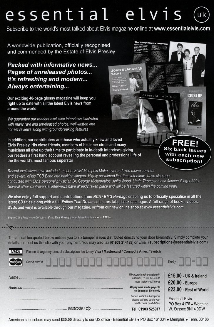 Essential Elvis Flyer